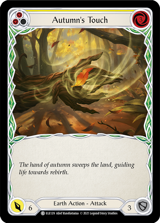 Autumn's Touch (Yellow) [ELE129] (Tales of Aria)  1st Edition Normal | Good Games Cannington
