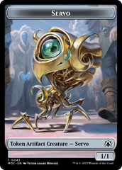 Feather // Servo Double-Sided Token [March of the Machine Commander Tokens] | Good Games Cannington