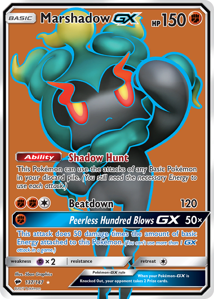 Marshadow GX (137/147) [Sun & Moon: Burning Shadows] | Good Games Cannington