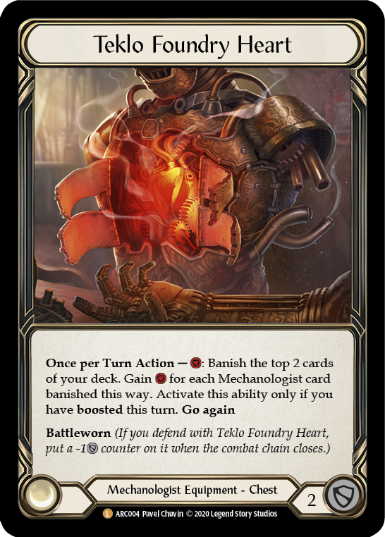 Teklo Foundry Heart [U-ARC004] Unlimited Rainbow Foil | Good Games Cannington