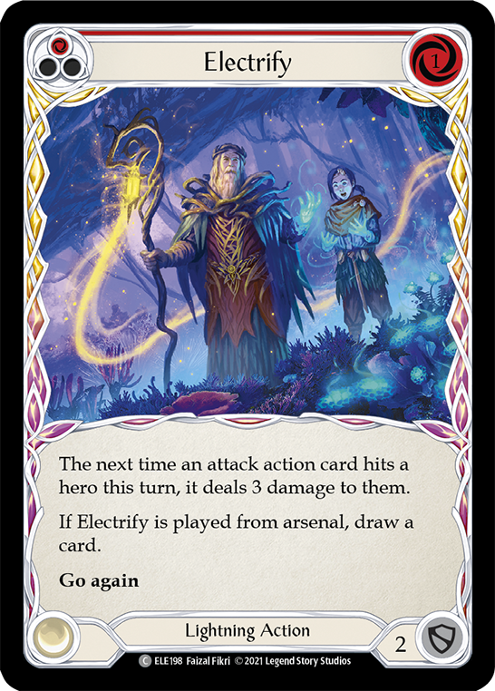 Electrify (Red) [ELE198] (Tales of Aria)  1st Edition Rainbow Foil | Good Games Cannington