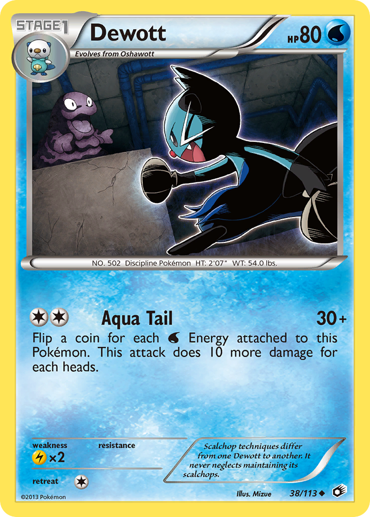 Dewott (38/113) [Black & White: Legendary Treasures] | Good Games Cannington