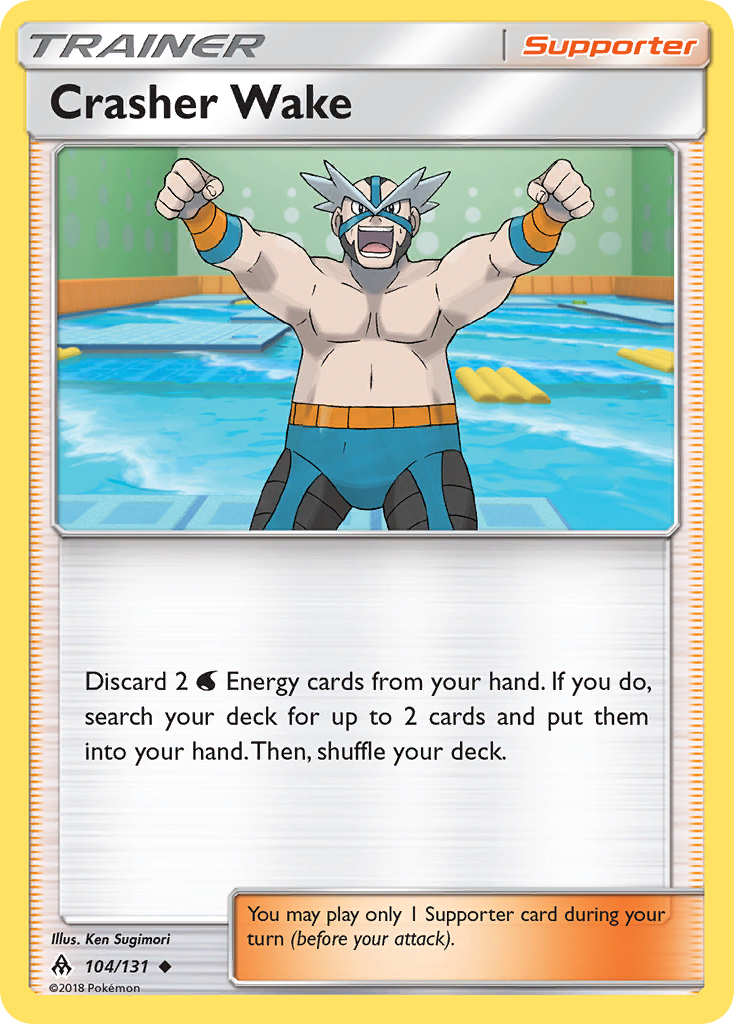 Crasher Wake (104/131) [Sun & Moon: Forbidden Light] | Good Games Cannington
