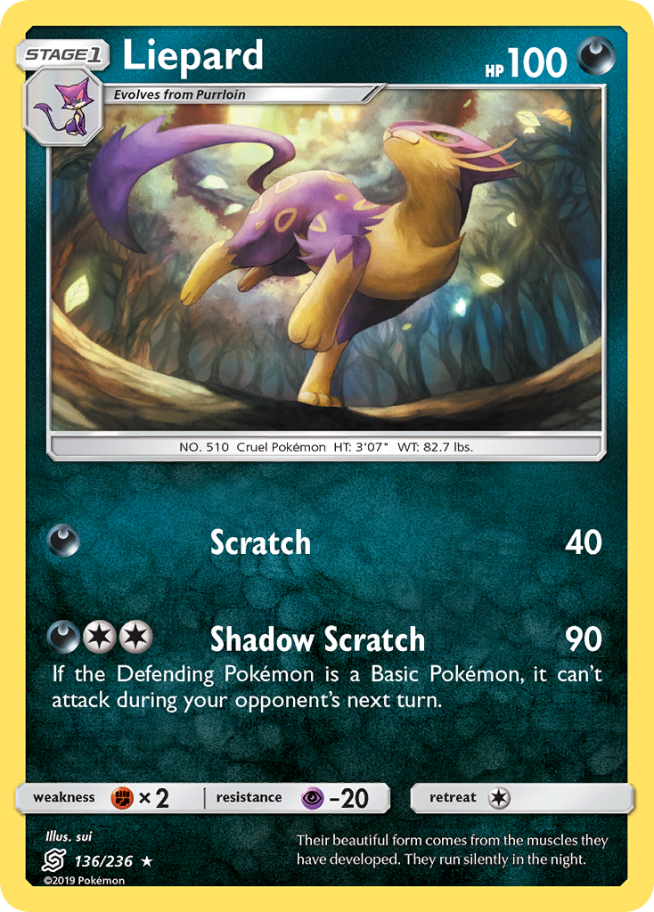 Liepard (136/236) [Sun & Moon: Unified Minds] | Good Games Cannington