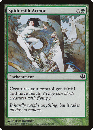 Spidersilk Armor [Duel Decks: Knights vs. Dragons] | Good Games Cannington