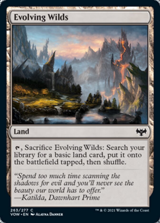 Evolving Wilds [Innistrad: Crimson Vow] | Good Games Cannington