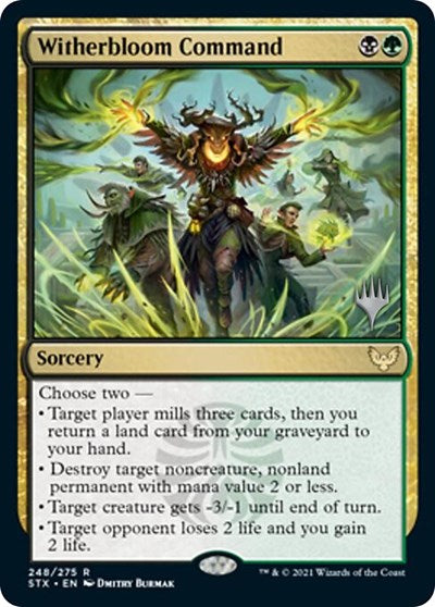 Witherbloom Command (Promo Pack) [Strixhaven: School of Mages Promos] | Good Games Cannington