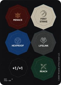 Punch Card Token (001 // 002) - Thick Stock [Ikoria: Lair of Behemoths Tokens] | Good Games Cannington