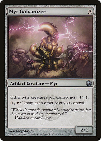 Myr Galvanizer [Scars of Mirrodin] | Good Games Cannington