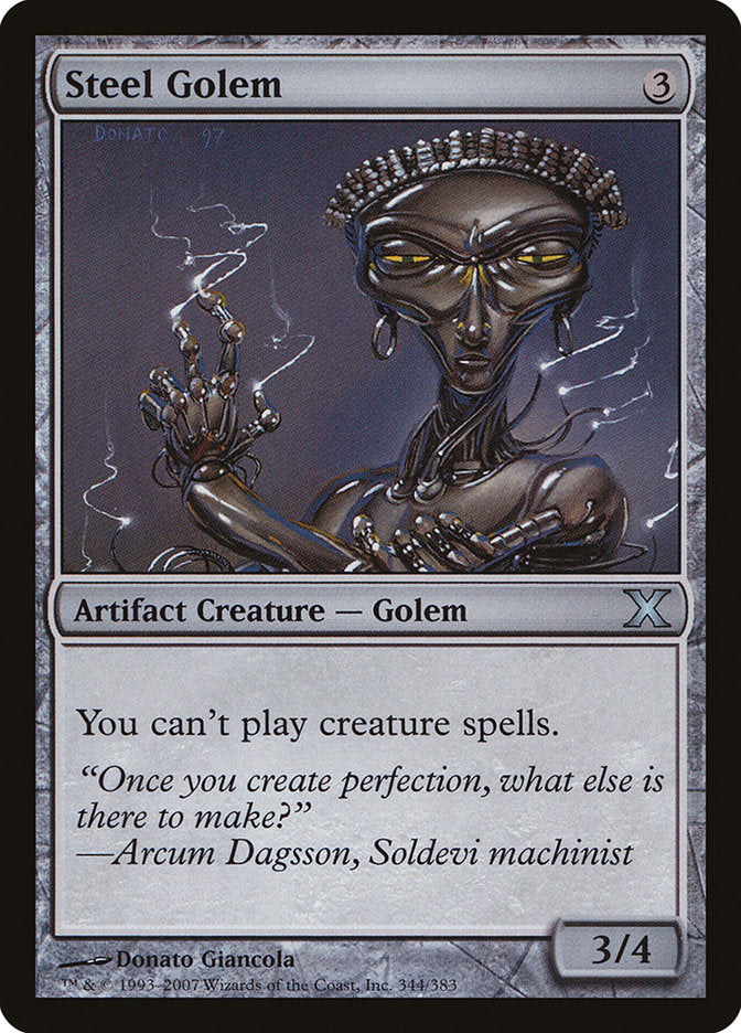 Steel Golem [Tenth Edition] | Good Games Cannington