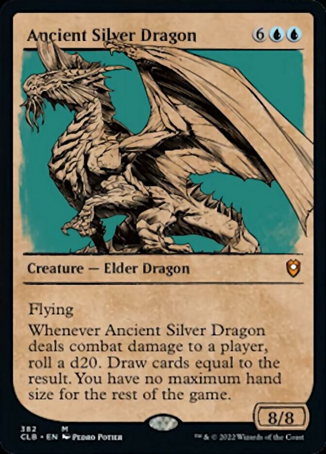 Ancient Silver Dragon (Showcase) [Commander Legends: Battle for Baldur's Gate] | Good Games Cannington
