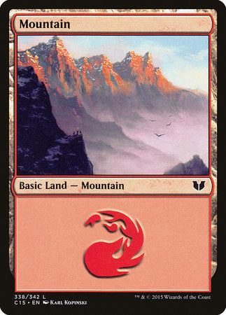 Mountain (338) [Commander 2015] | Good Games Cannington