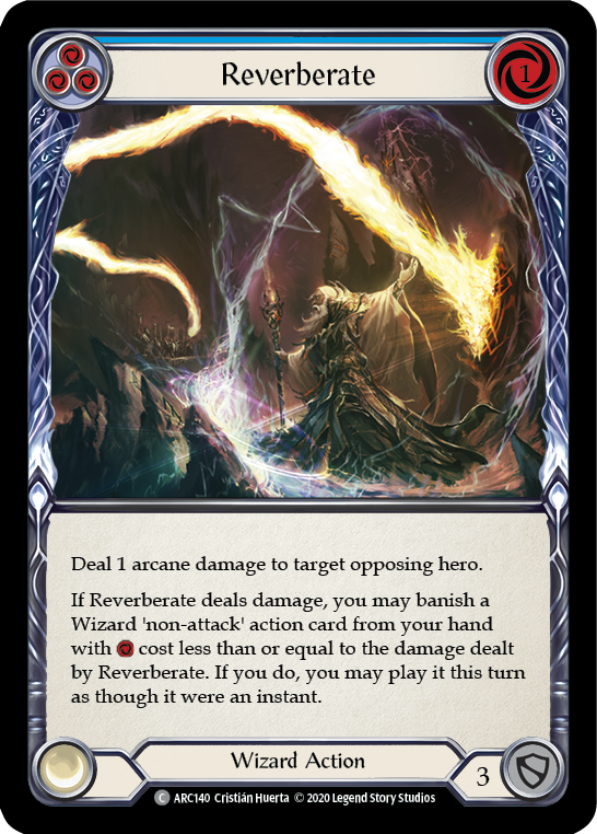 Reverberate (Blue) [U-ARC140] Unlimited Rainbow Foil | Good Games Cannington
