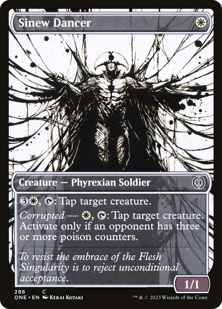 Sinew Dancer (Showcase Ichor) [Phyrexia: All Will Be One] | Good Games Cannington