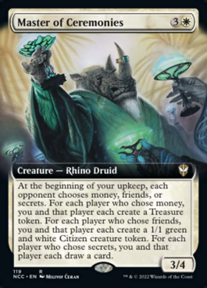 Master of Ceremonies (Extended Art) [Streets of New Capenna Commander] | Good Games Cannington