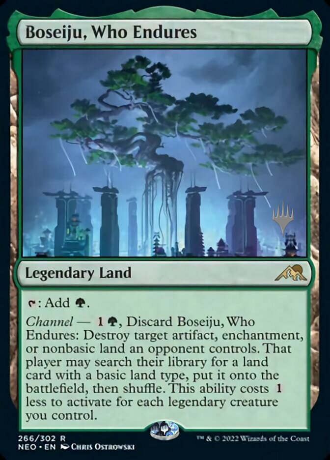 Boseiju, Who Endures (Promo Pack) [Kamigawa: Neon Dynasty Promos] | Good Games Cannington