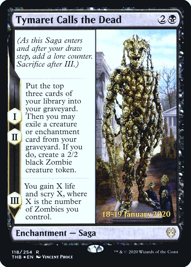 Tymaret Calls the Dead [Theros Beyond Death Prerelease Promos] | Good Games Cannington