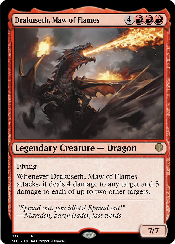 Drakuseth, Maw of Flames [Starter Commander Decks] | Good Games Cannington