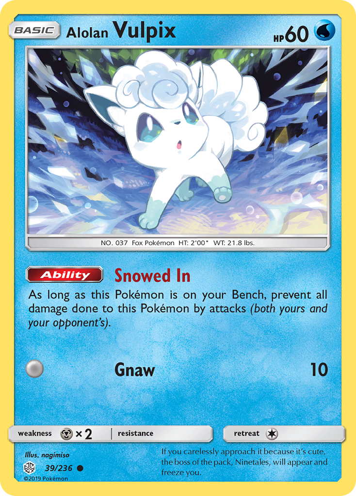 Alolan Vulpix (39/236) [Sun & Moon: Cosmic Eclipse] | Good Games Cannington