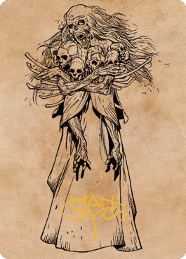 Myrkul, Lord of Bones Art Card (73) (Gold-Stamped Signature) [Commander Legends: Battle for Baldur's Gate Art Series] | Good Games Cannington