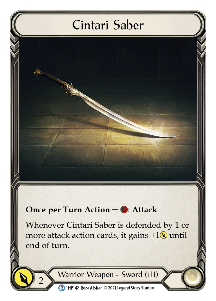 Cintari Saber (Right) [1HP142] | Good Games Cannington