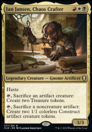 Jan Jansen, Chaos Crafter [Commander Legends: Battle for Baldur's Gate] | Good Games Cannington
