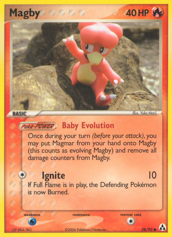 Magby (58/92) [EX: Legend Maker] | Good Games Cannington