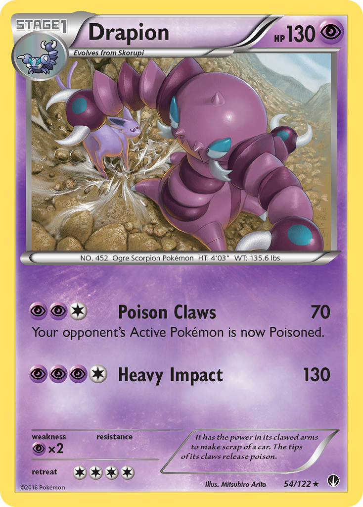 Drapion (54/122) [XY: BREAKpoint] | Good Games Cannington