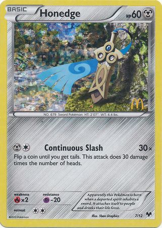 Honedge (7/12) [McDonald's Promos: 2014 Collection] | Good Games Cannington