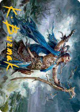 Lier, Disciple of the Drowned Art Card (Gold-Stamped Signature) [Innistrad: Midnight Hunt Art Series] | Good Games Cannington