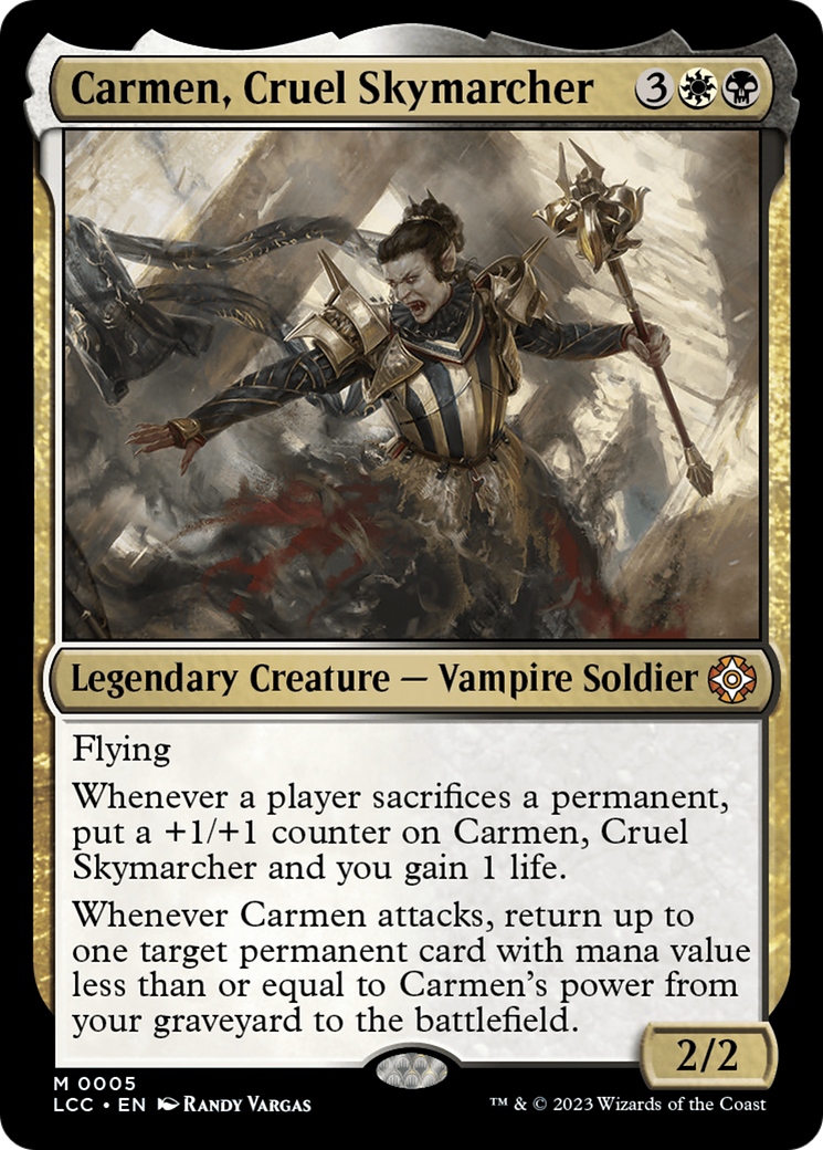 Carmen, Cruel Skymarcher [The Lost Caverns of Ixalan Commander] | Good Games Cannington
