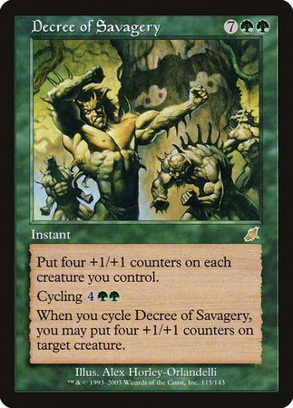 Decree of Savagery [Scourge] | Good Games Cannington