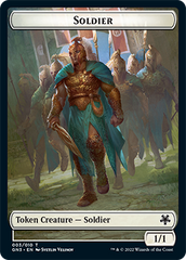 Soldier // Elf Warrior Double-Sided Token [Game Night: Free-for-All Tokens] | Good Games Cannington
