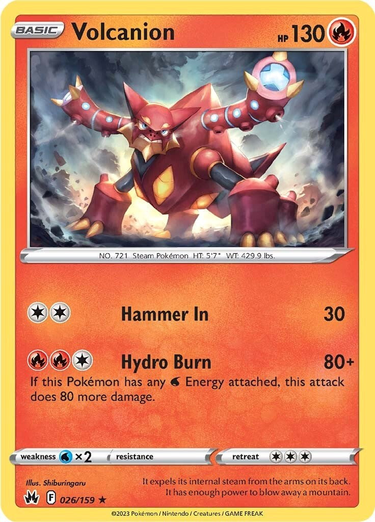 Volcanion (026/159) [Sword & Shield: Crown Zenith] | Good Games Cannington