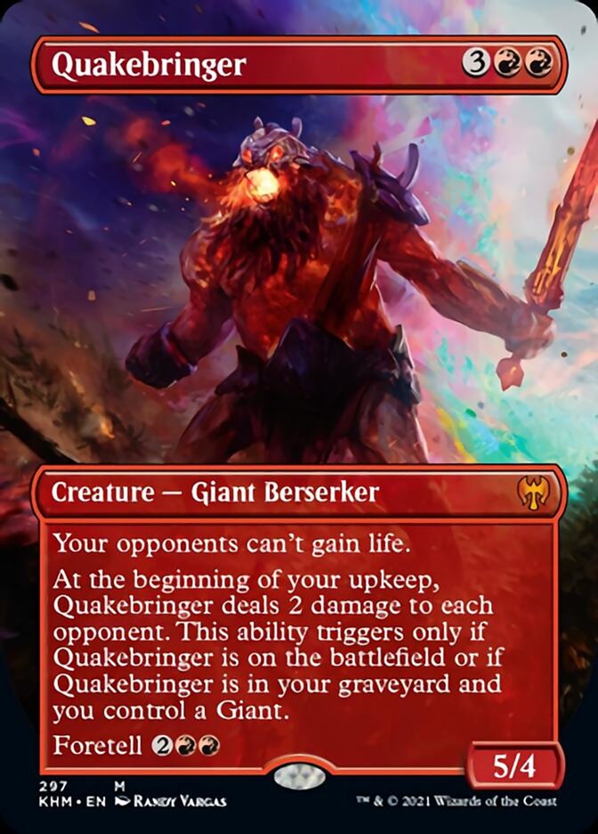 Quakebringer (Borderless Alternate Art) [Kaldheim] | Good Games Cannington