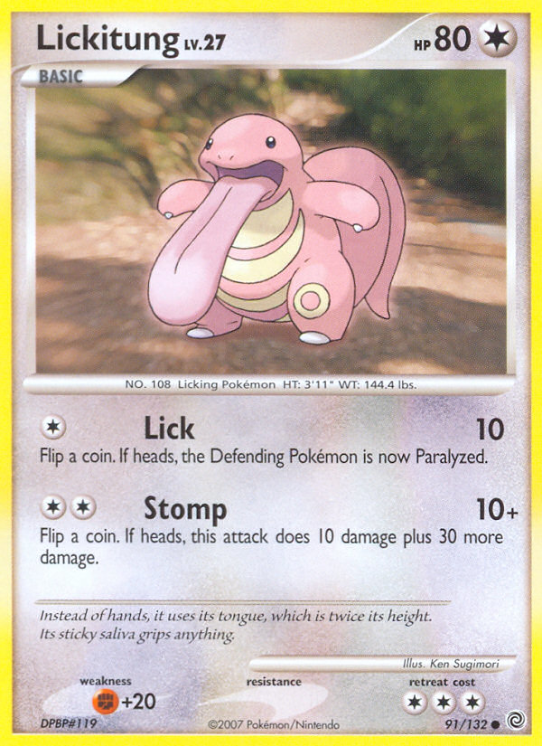 Lickitung (91/132) [Diamond & Pearl: Secret Wonders] | Good Games Cannington