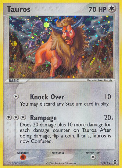 Tauros (16/112) [EX: FireRed & LeafGreen] | Good Games Cannington