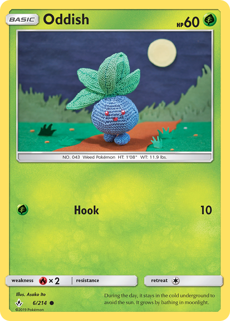 Oddish (6/214) [Sun & Moon: Unbroken Bonds] | Good Games Cannington