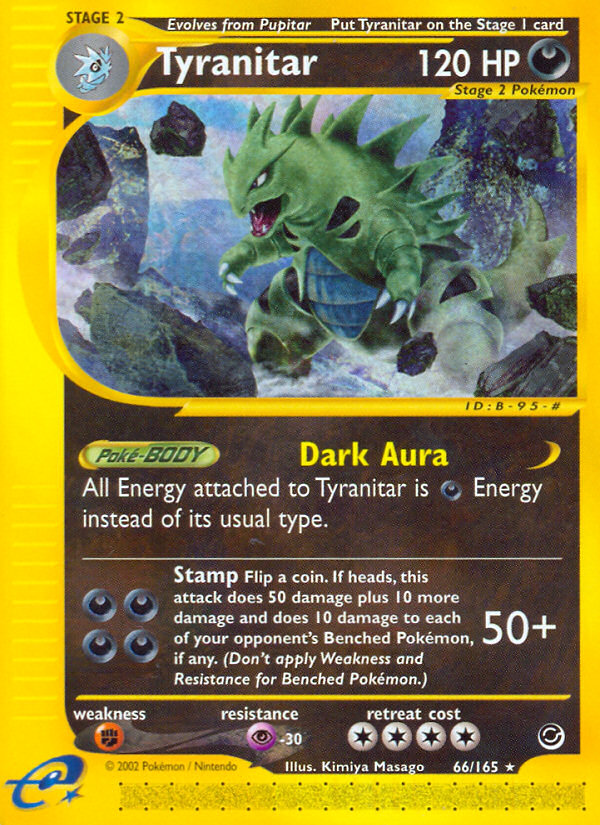Tyranitar (66/165) [Expedition: Base Set] | Good Games Cannington