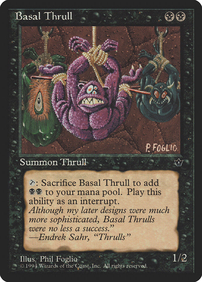 Basal Thrull (Phil Foglio) [Fallen Empires] | Good Games Cannington