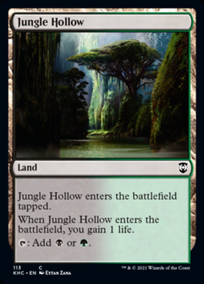 Jungle Hollow [Kaldheim Commander] | Good Games Cannington