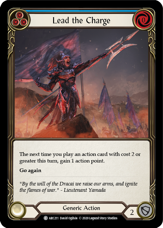 Lead the Charge (Blue) [U-ARC211] Unlimited Normal | Good Games Cannington