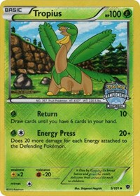 Tropius (5/101) (National Championship Staff Promo) [Black & White: Plasma Blast] | Good Games Cannington