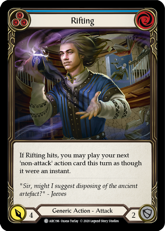 Rifting (Blue) [U-ARC196] Unlimited Rainbow Foil | Good Games Cannington