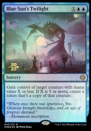 Blue Sun's Twilight [Phyrexia: All Will Be One Prerelease Promos] | Good Games Cannington