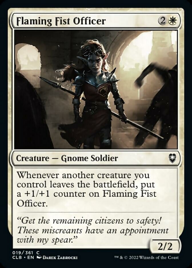 Flaming Fist Officer [Commander Legends: Battle for Baldur's Gate] | Good Games Cannington