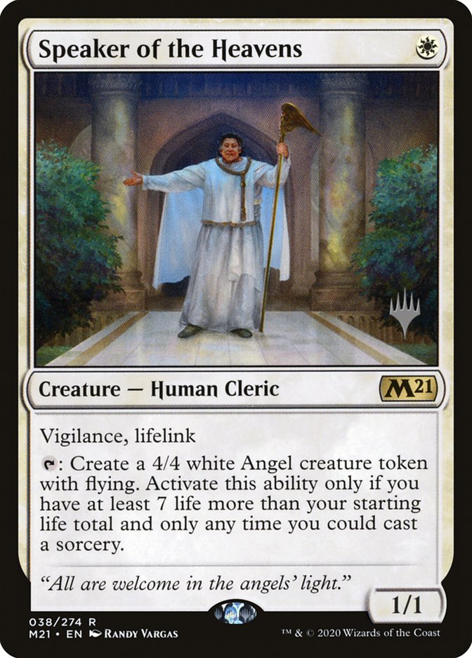 Speaker of the Heavens (Promo Pack) [Core Set 2021 Promos] | Good Games Cannington