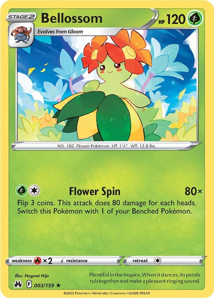 Bellossom (003/159) [Sword & Shield: Crown Zenith] | Good Games Cannington