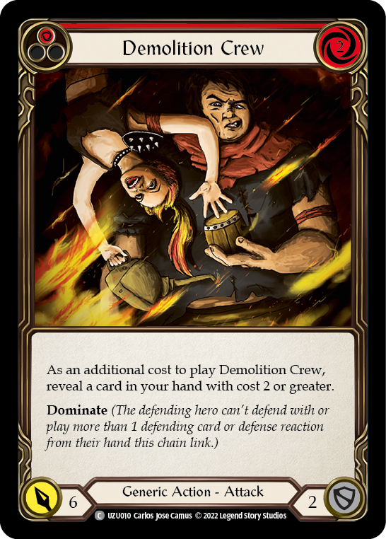 Demolition Crew (Red) [UZU010] (Outsiders Uzuri Blitz Deck) | Good Games Cannington