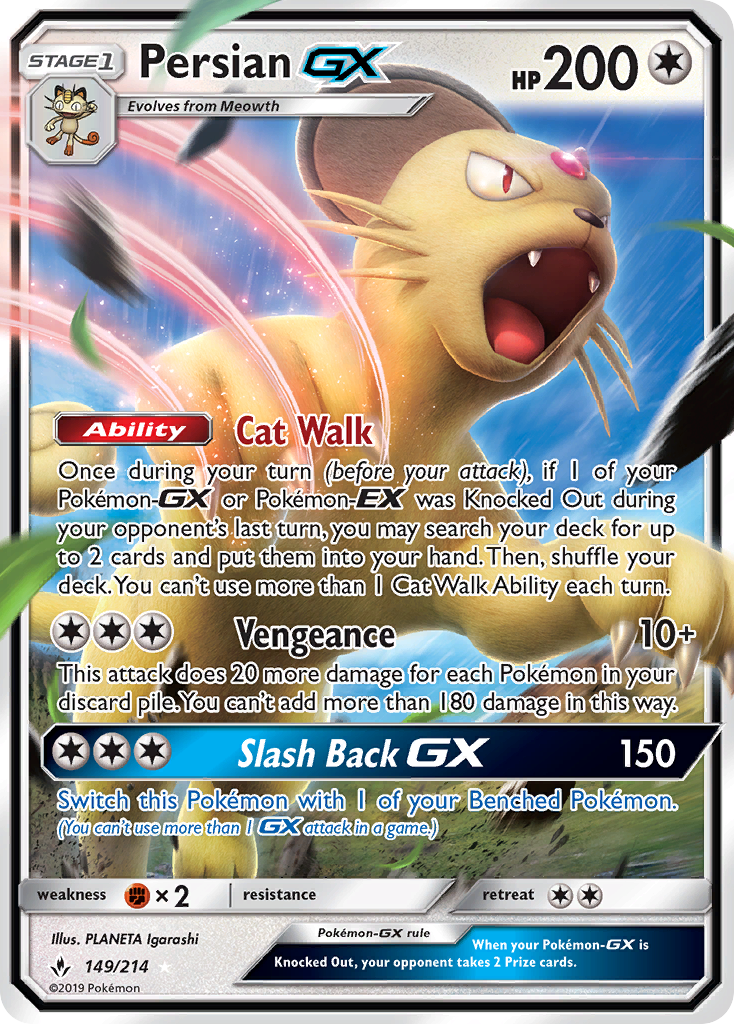 Persian GX (149/214) [Sun & Moon: Unbroken Bonds] | Good Games Cannington
